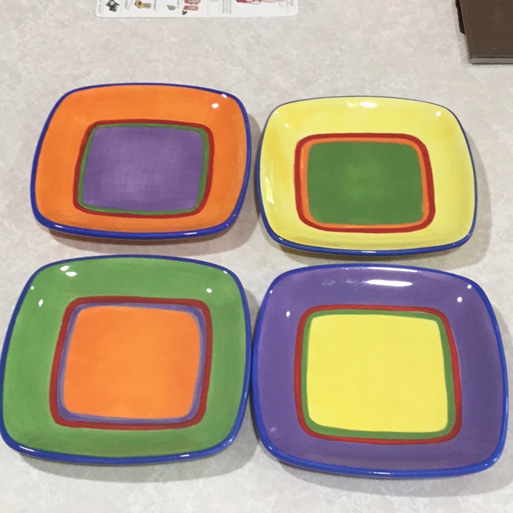 A set of 4 Dansk 6” plates EUC